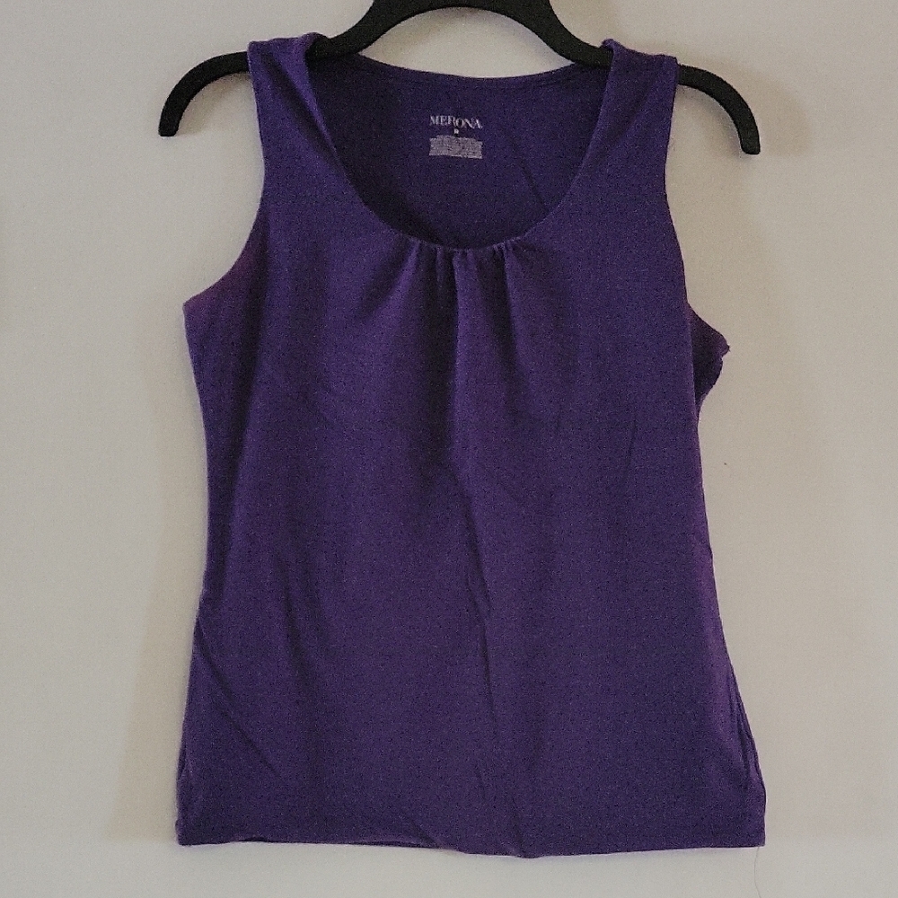 Merona Purple Fitted Sleeveless Tank Top